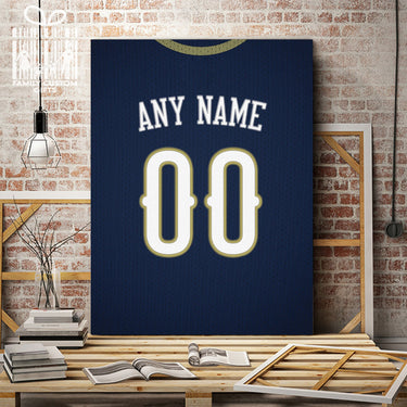 New Orleans Jersey Custom Canvas Print Wall Art for Boy Girl Men Women Basketball Personalized Canvas Art